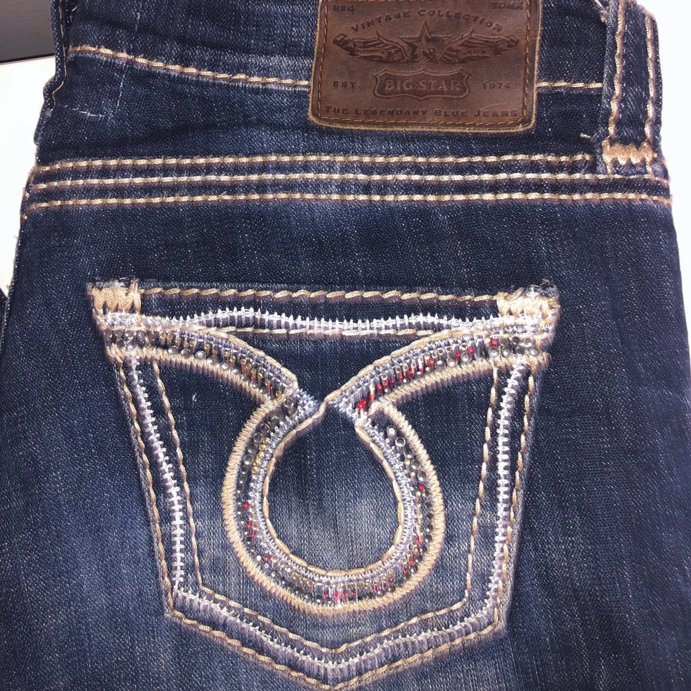 Big Star Liv Mid-Rise Skinny Jeans 28 XLong Length